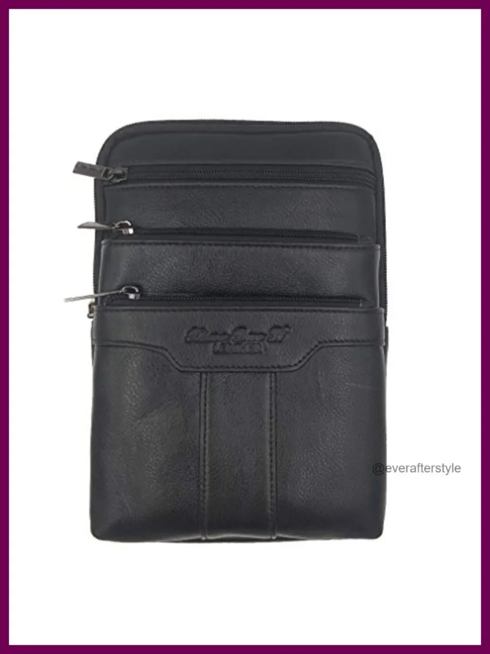 Genuine Leather Messenger Sling Bag Crossbody Shoulder Bag Travel Business